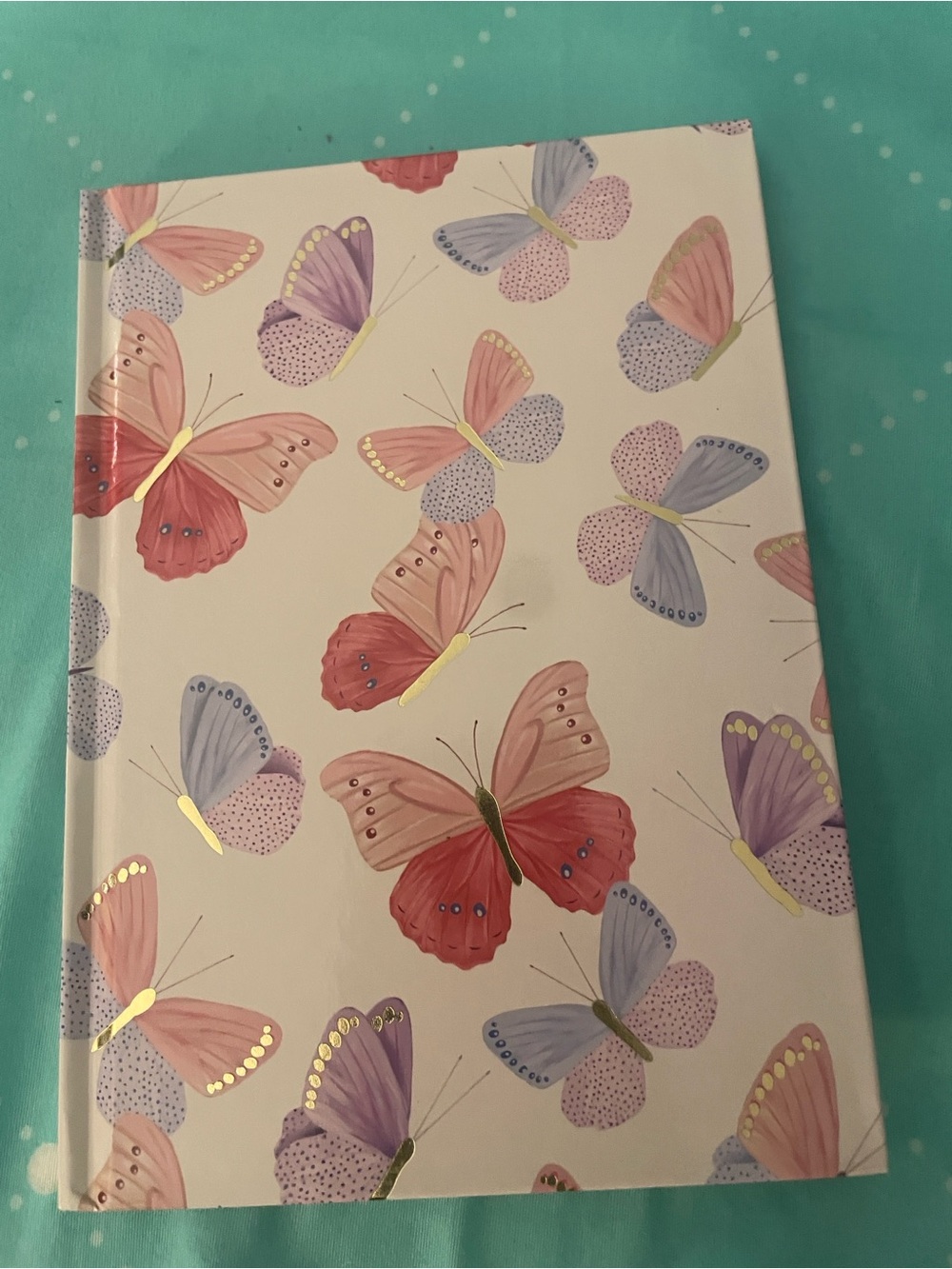 Butterfly Hardcover Journal - Pink & Purple